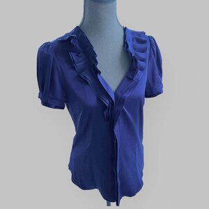 BCBG Satin Fancy Top - Size Small